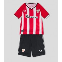 Athletic Bilbao Fußballbekleidung Heimtrikot Kinder 2023-24 Kurzarm (+ kurze hosen)